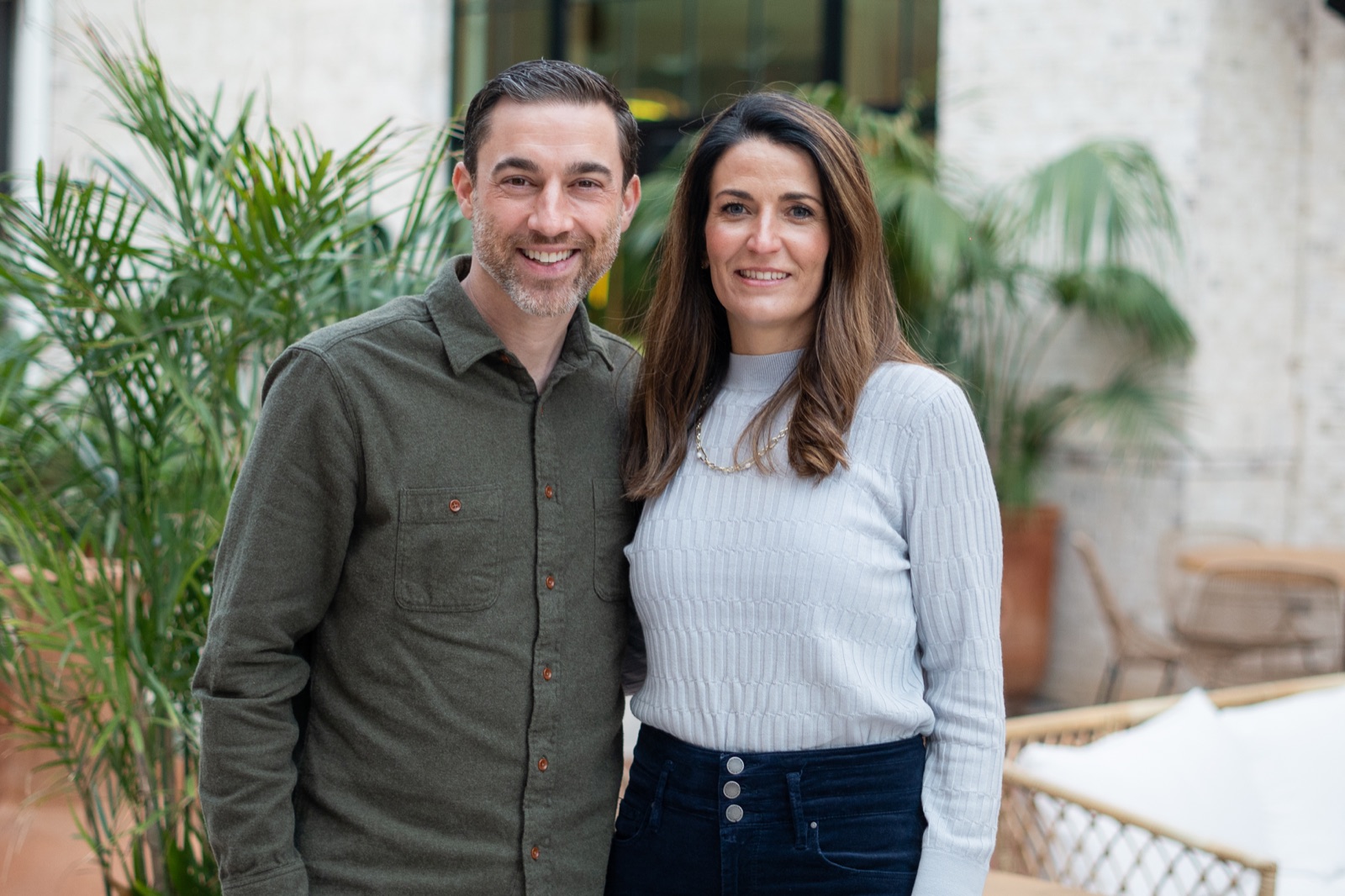 Ben and Lauren Davis, co-founders of The Gents Place